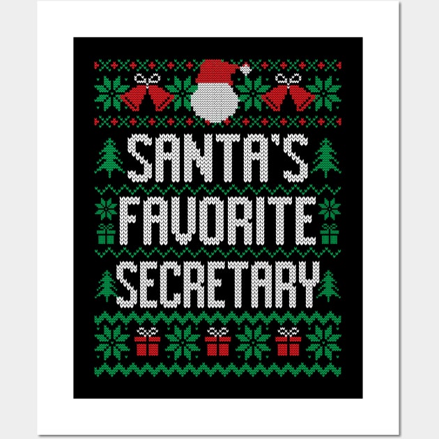 Santa's Favorite Secretary Wall Art by Saulene